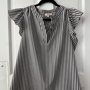 Andree by Unit Monochrome Striped Blouse